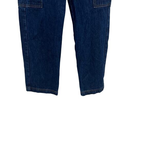 Dissh Bronx Indigo Mid Rise Cargo Jeans in Indigo Blue Size US 2 - Picture 6 of 16